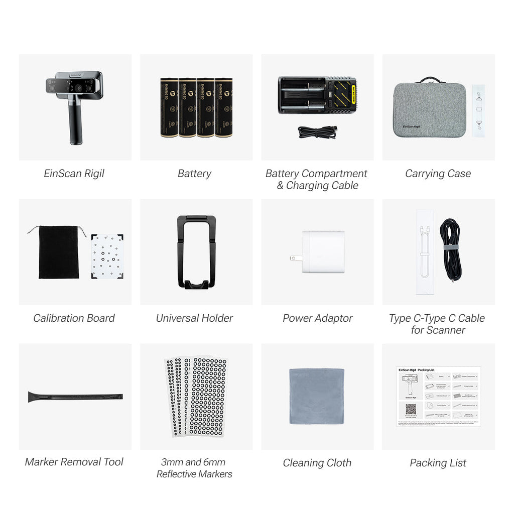 EinScan Rigil | The Tri-Mode Laser 3D scanner